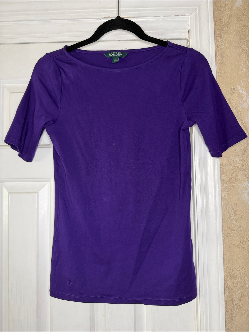 Lauren Ralph Lauren Vibrant Purple Short Sleeve Tee